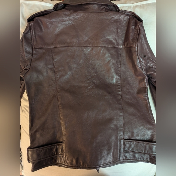 NWT Quince Deep Burgundy/Brown Leather - Picture 6 of 7